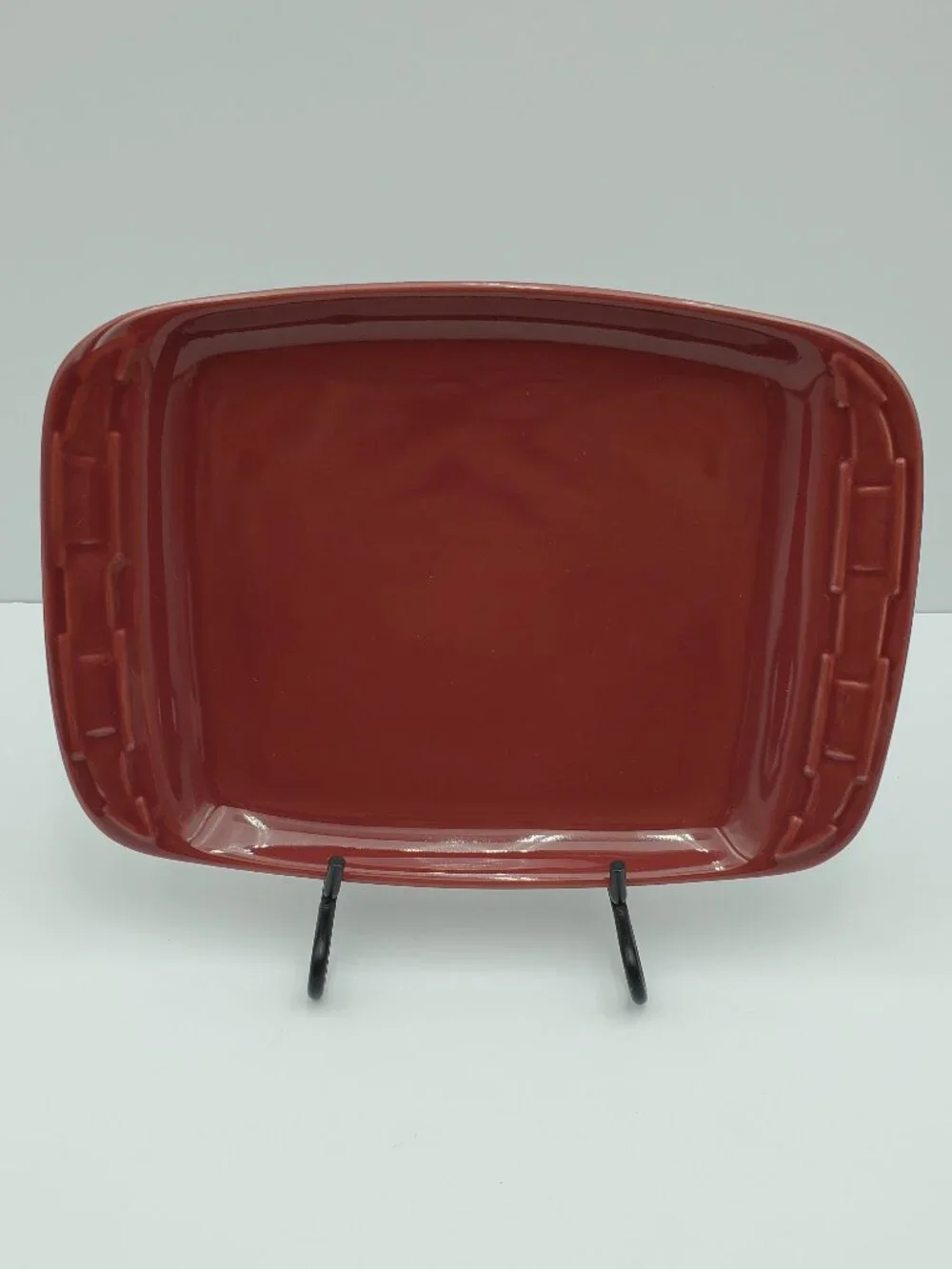 Longaberger Woven Traditions Paprika Appetizer Plate Snack Tray